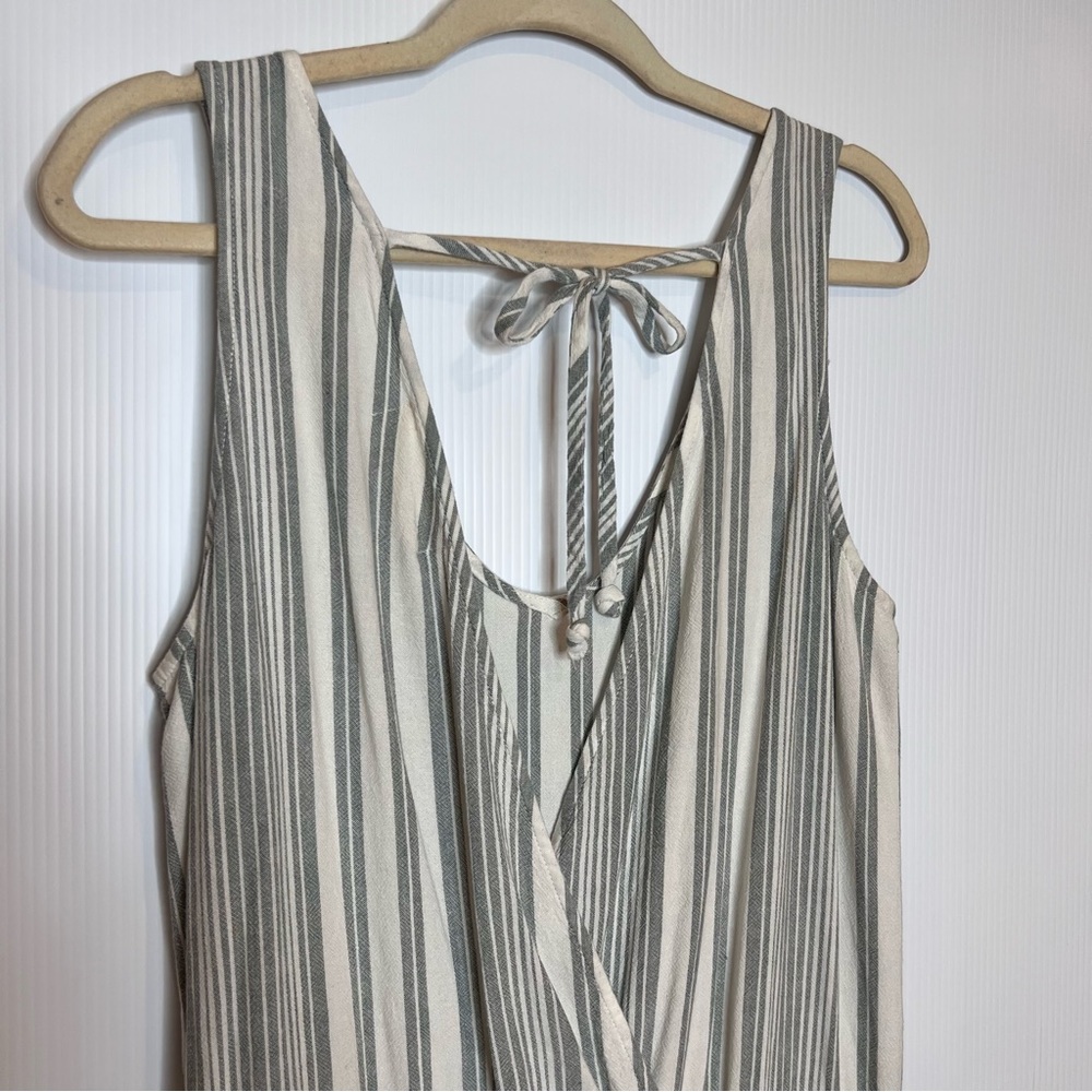 CLOTH & STONE Linen Blend Stripped Jumpsuit. Size Small - Picture 6 of 8